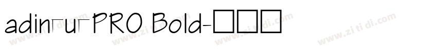 adineuePRO Bold字体转换